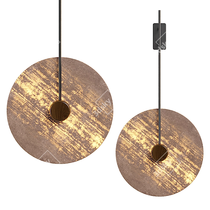 Elegant Joar Wall Lamp 3D model image 2