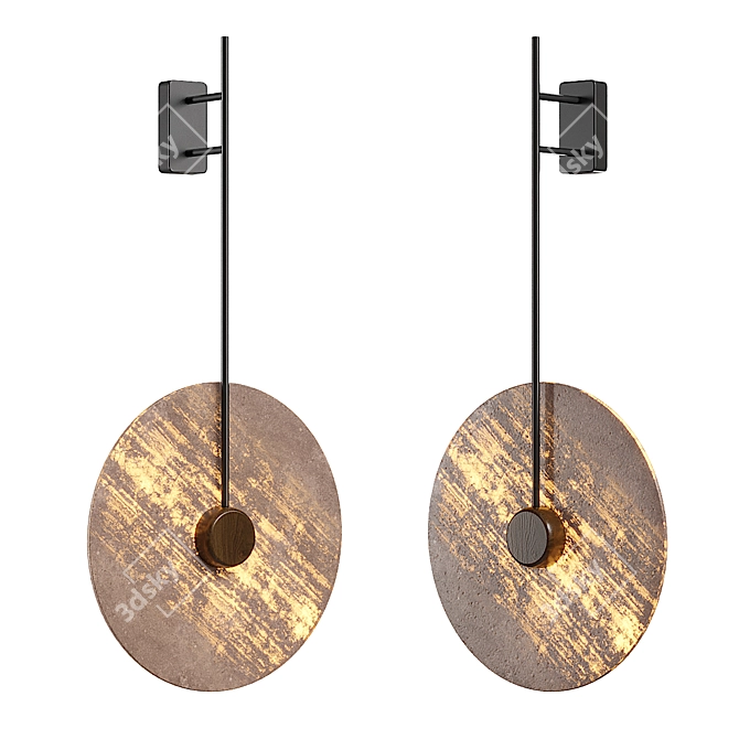 Elegant Joar Wall Lamp 3D model image 3