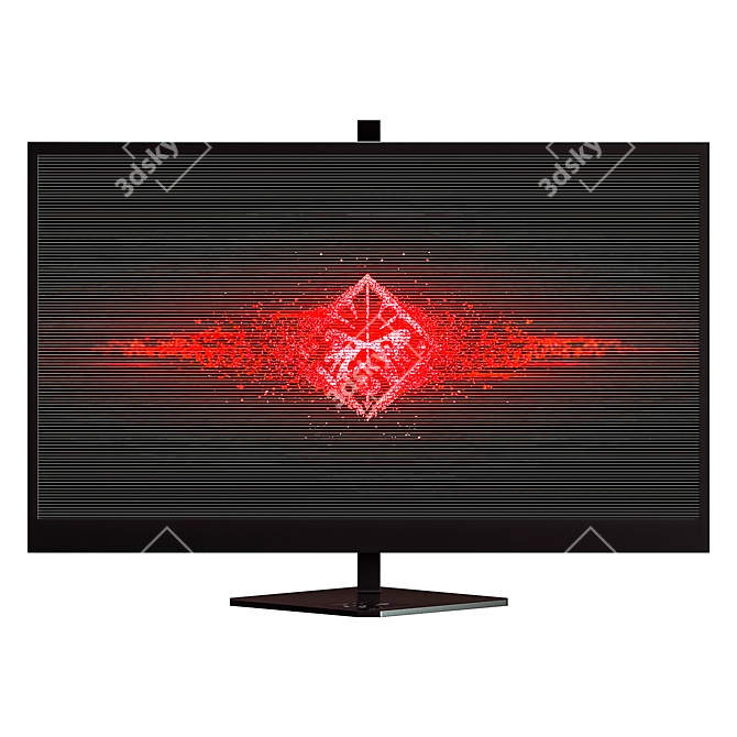 HP Omen 25 Gaming Monitor 3D model image 2