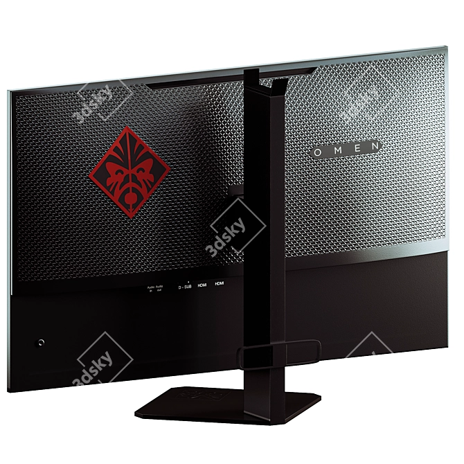 HP Omen 25 Gaming Monitor 3D model image 3