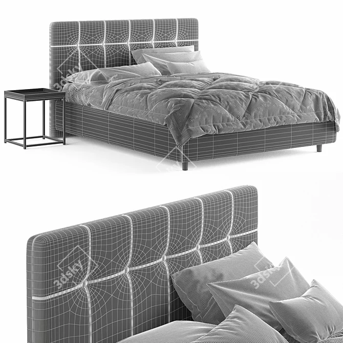 Beyosa Favorit Bed Set 3D model image 5