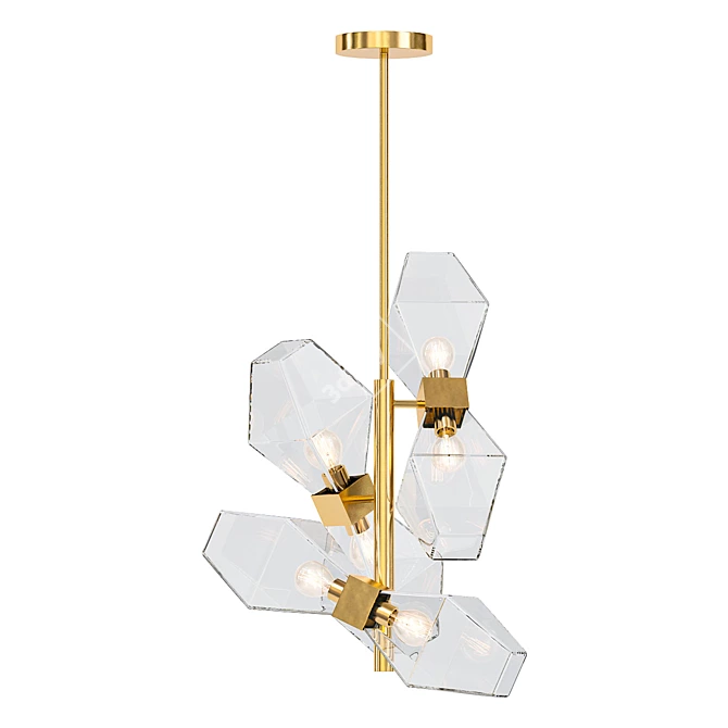 Stylish Coctail Time Pendant Light 3D model image 1