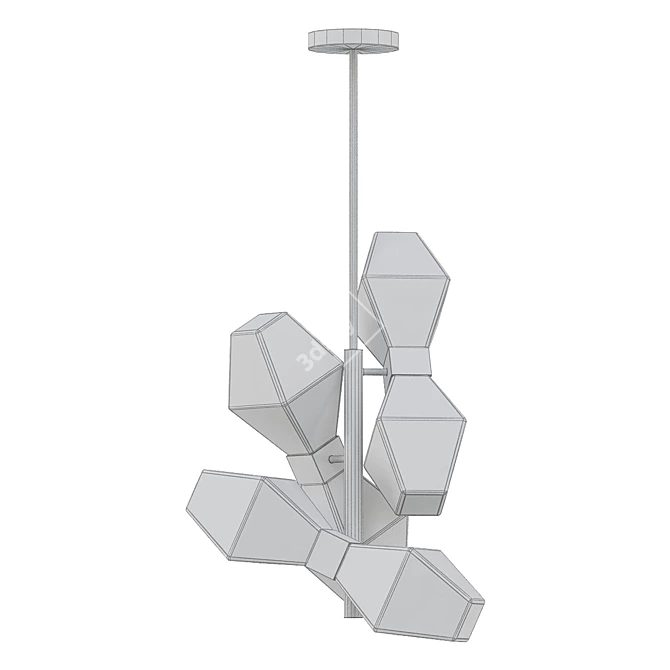 Stylish Coctail Time Pendant Light 3D model image 2