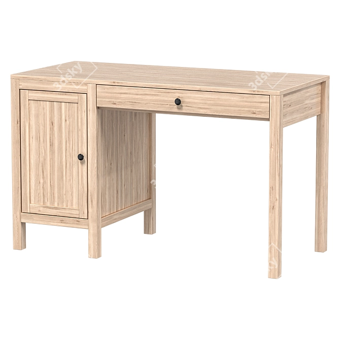 Minimalist HEMNES Desk: Sleek Design 3D model image 2