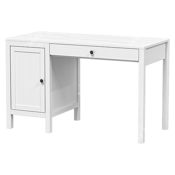 Minimalist HEMNES Desk: Sleek Design 3D model image 3