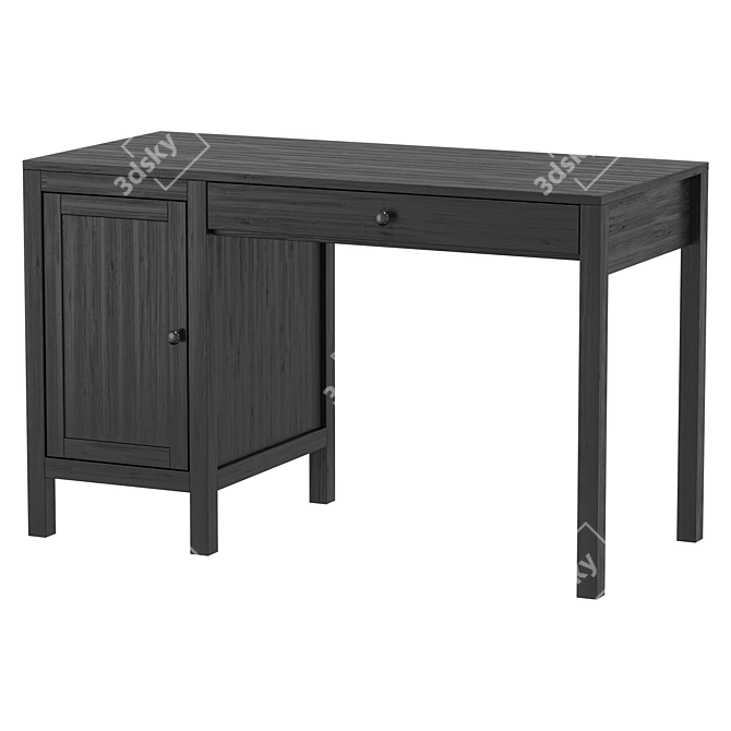 Minimalist HEMNES Desk: Sleek Design 3D model image 4