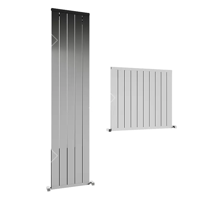 Modern Aluminum Radiator Model 3D model image 1