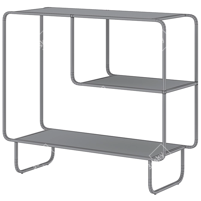 Minimalist Alana Storage Console 3D model image 5