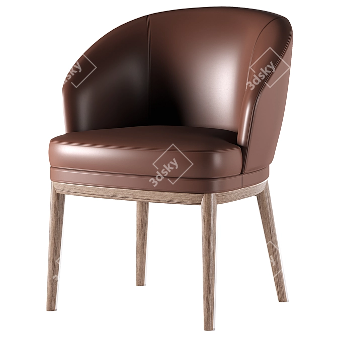 Modern Ruth Chair 3D Model 3D model image 4