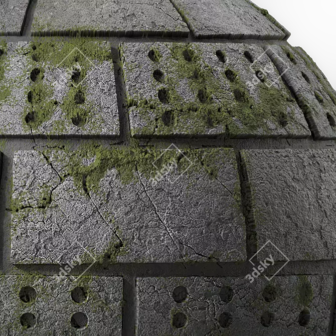 Artisan Slate Stone Wall Panels 3D model image 2