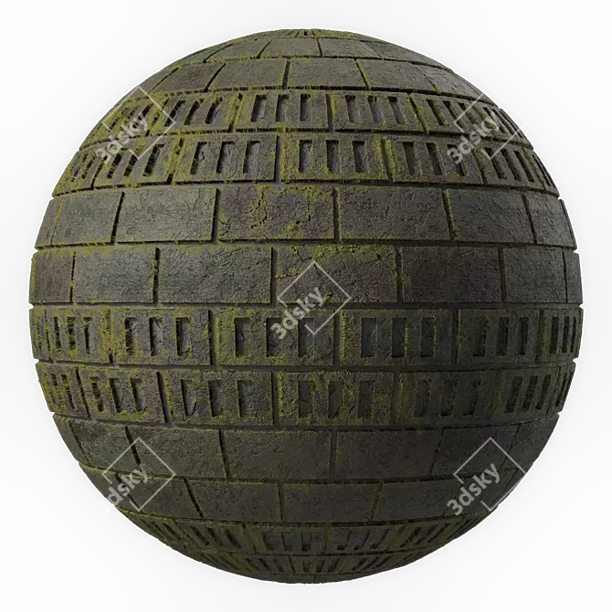 Paving Stone Wall Texture Pack 3D model image 8