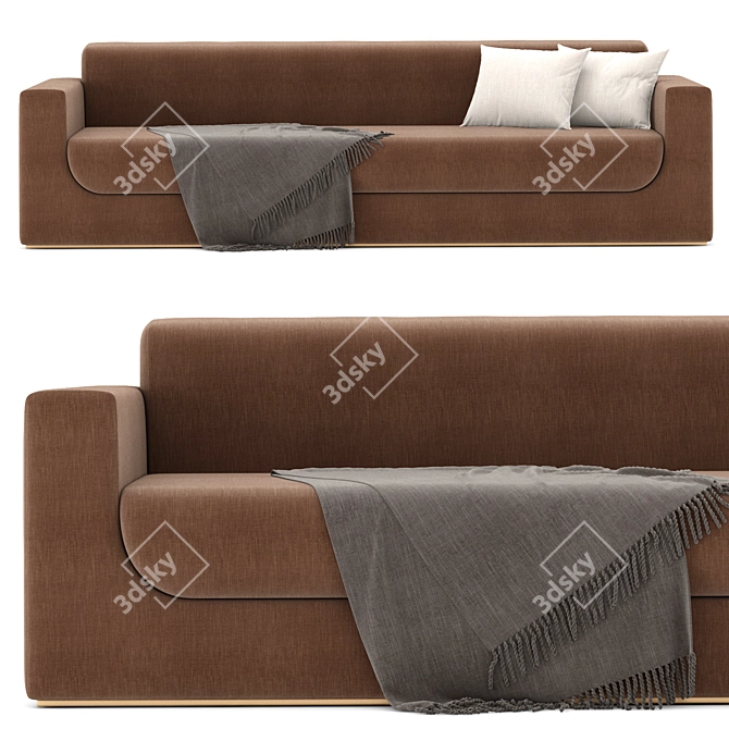 Modern Chic RH Sofa 3D model image 1