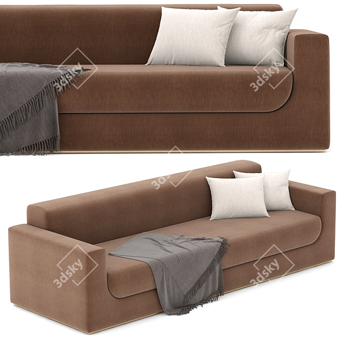 Modern Chic RH Sofa 3D model image 3