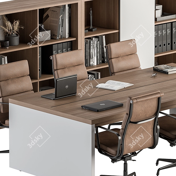 Office Furniture 390 Meeting Table 3D model image 3