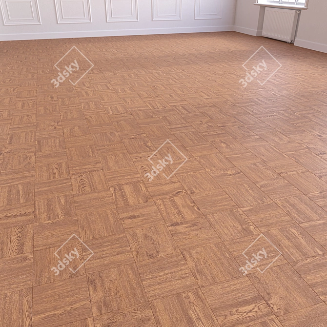 Versatile Wood Floor 3D Model 3D model image 4