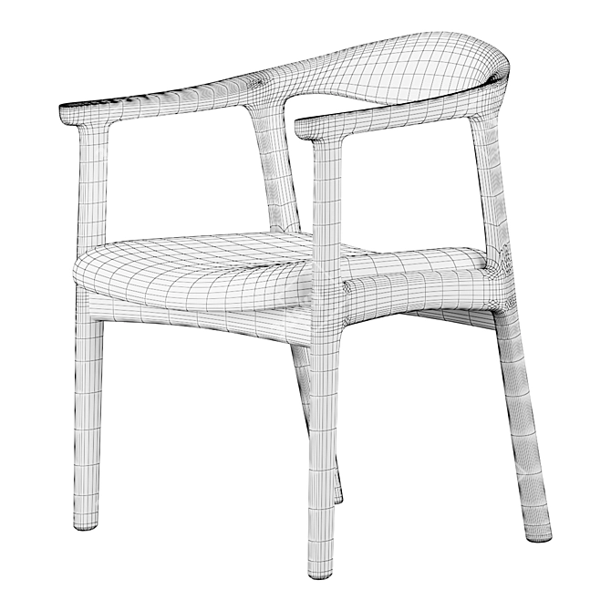 Elegant Modern Chair SF8 002004 3D model image 3