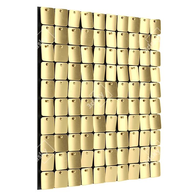 Title: Modern Decorative Wall Panels 3D model image 4