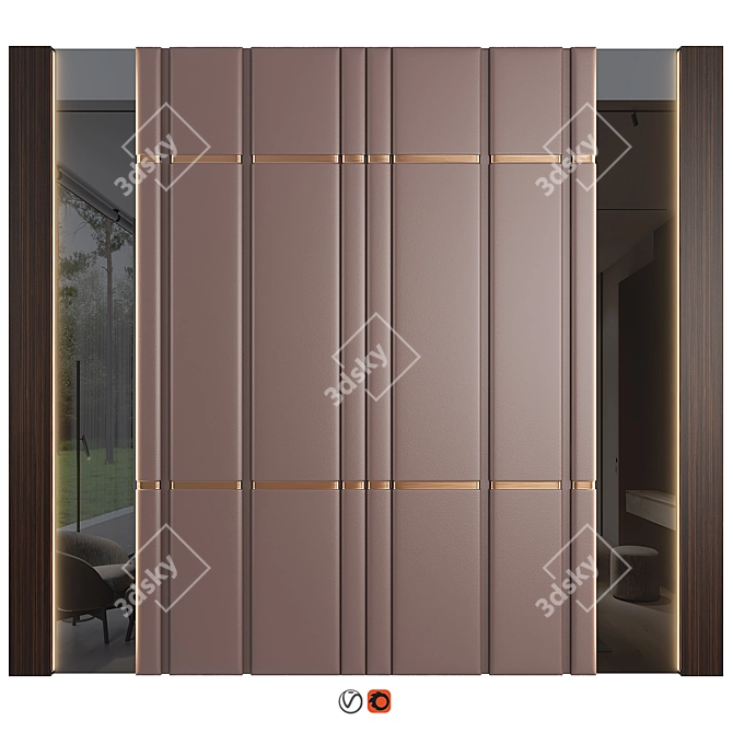 Contemporary Wall Panel 24 | 3D Model 3D model image 1