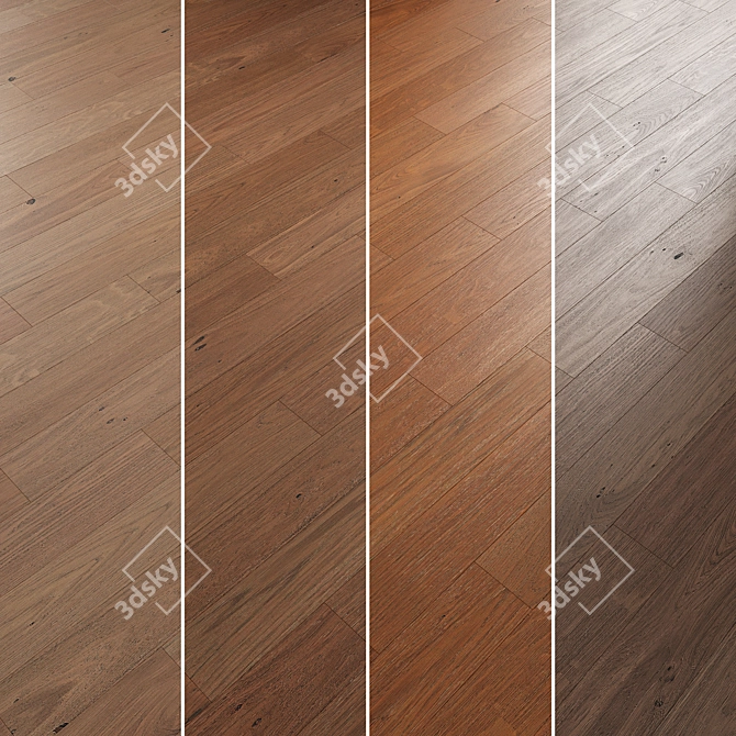 Oak Parquet Flooring Collection 3D model image 3