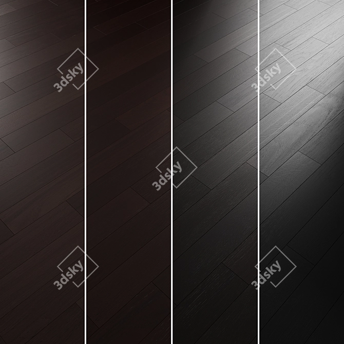 Oak Parquet Flooring Collection 3D model image 4