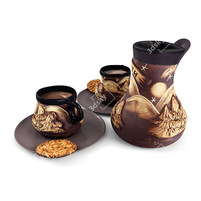 Coffee Lover's Set 3D model image 2