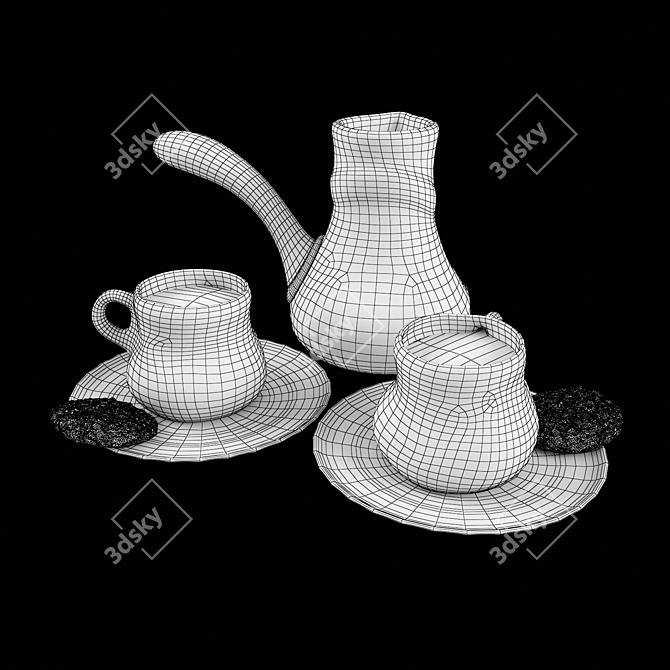 Coffee Lover's Set 3D model image 4