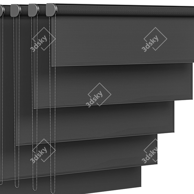 Modern Roller Blinds Design Collection 3D model image 3