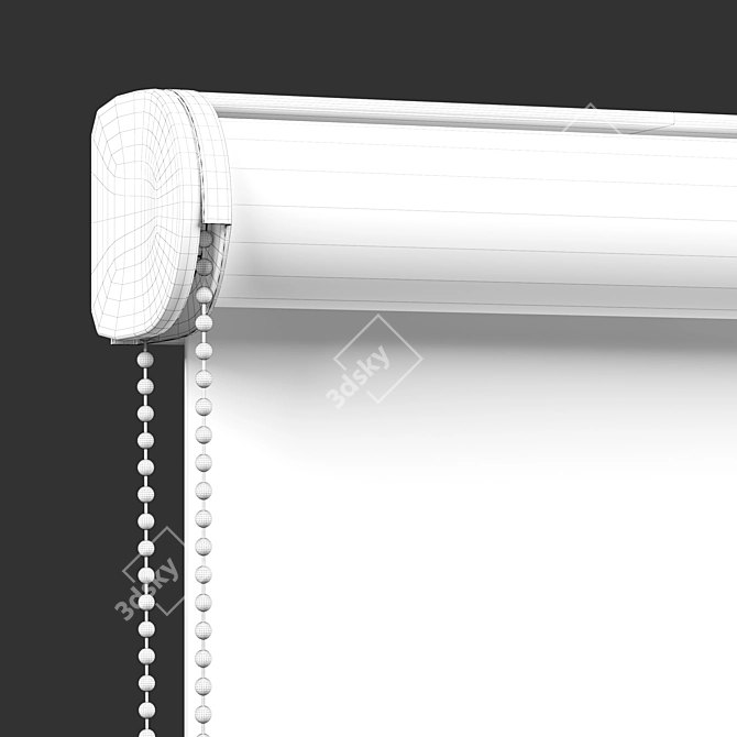 Modern Roller Blinds Design Collection 3D model image 4