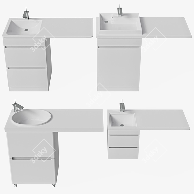 ANDREA BRUKS Over-Washer Sink 3D model image 1