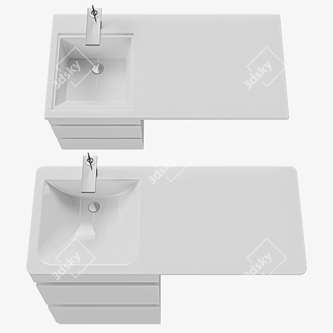 ANDREA BRUKS Over-Washer Sink 3D model image 3