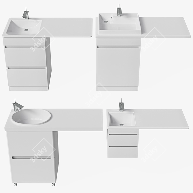 ANDREA BRUKS Over-Washer Sink 3D model image 5