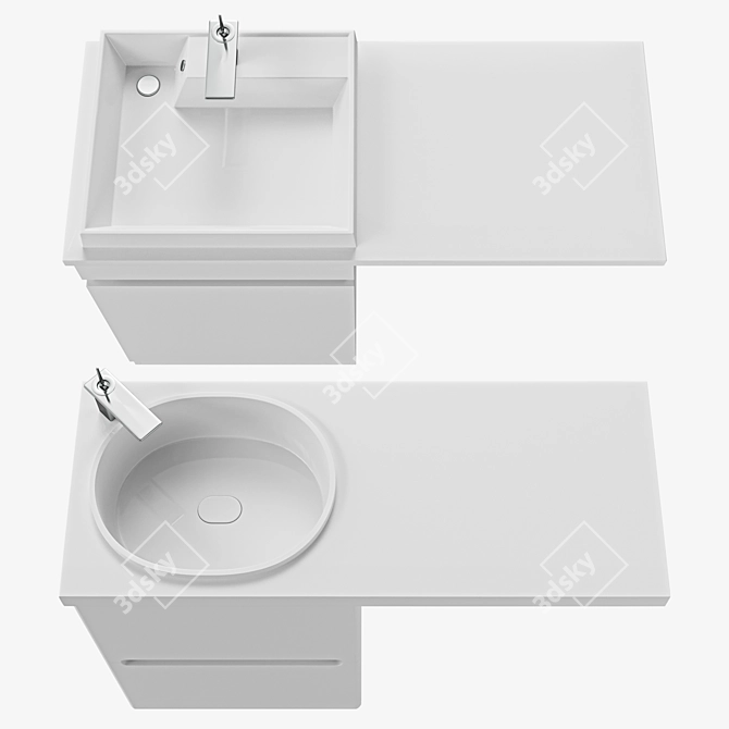 ANDREA BRUKS Over-Washer Sink 3D model image 6