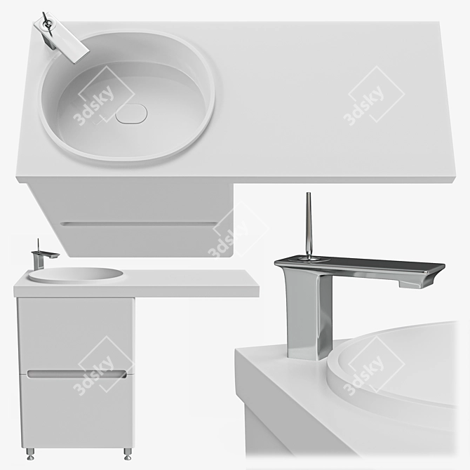 ANDREA BRUKS Over-Washer Sink 3D model image 9