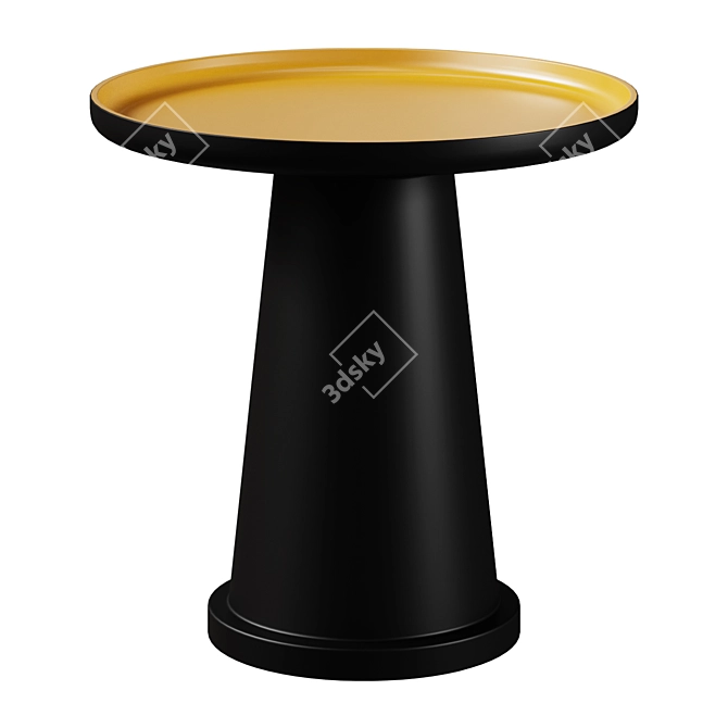 Hanzi Metal Sofa Side Table 3D model image 1