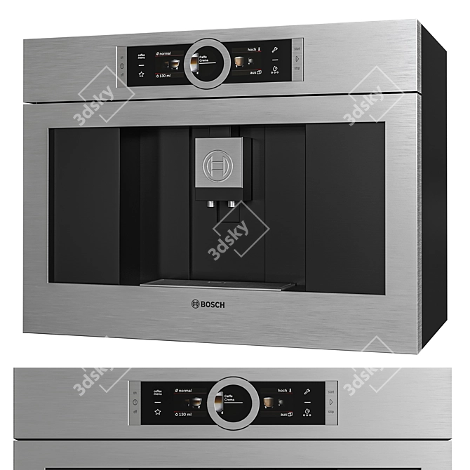 Bosch Stainless Kitchen Set 3D model image 4