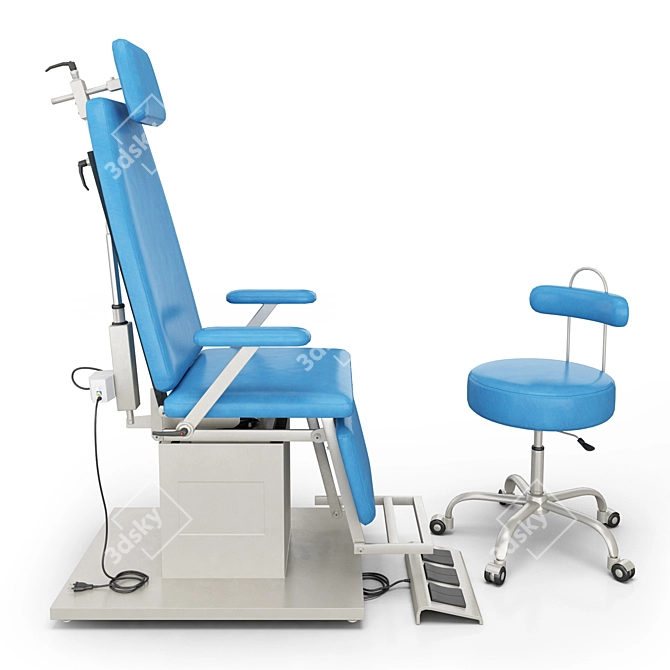 ZERTS ENT Chair with Stool 3D model image 8