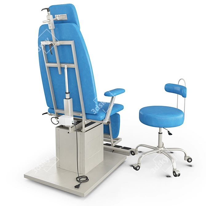 ZERTS ENT Chair with Stool 3D model image 9