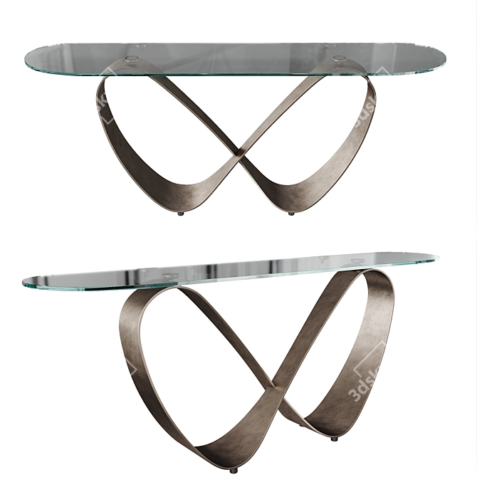 Elegant Cattelan Italia Butterfly Table 3D model image 1