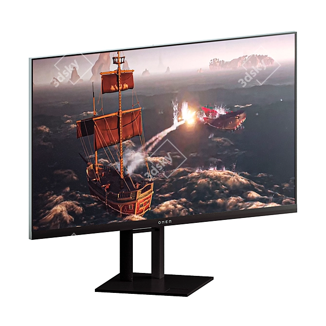 OMEN 27i Gaming Monitor 3D model image 1