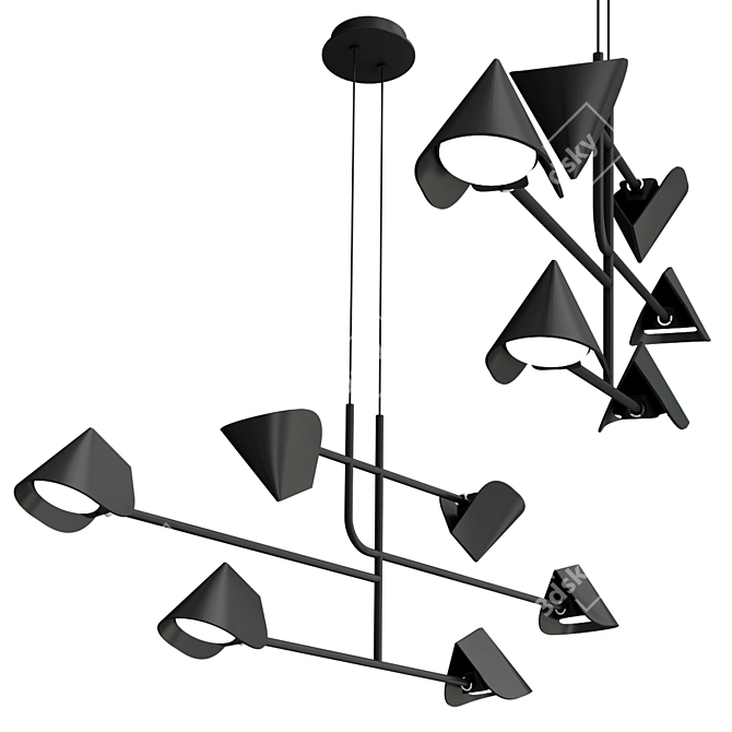  Contempo 7579 LED Suspension 3D model image 1