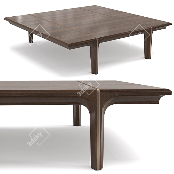 Modern Chic Coffee Table 3D model image 1