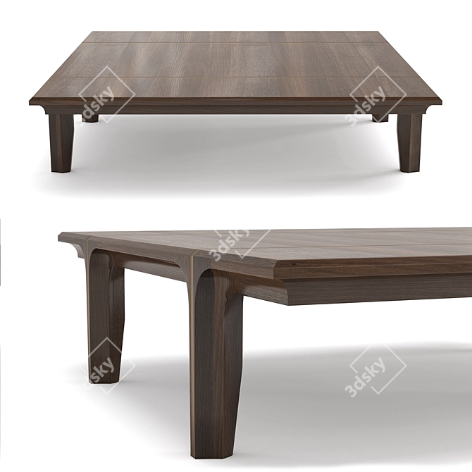 Modern Chic Coffee Table 3D model image 2