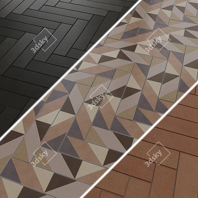 Milano Amsterdam Matte Wall Tiles 3D model image 6