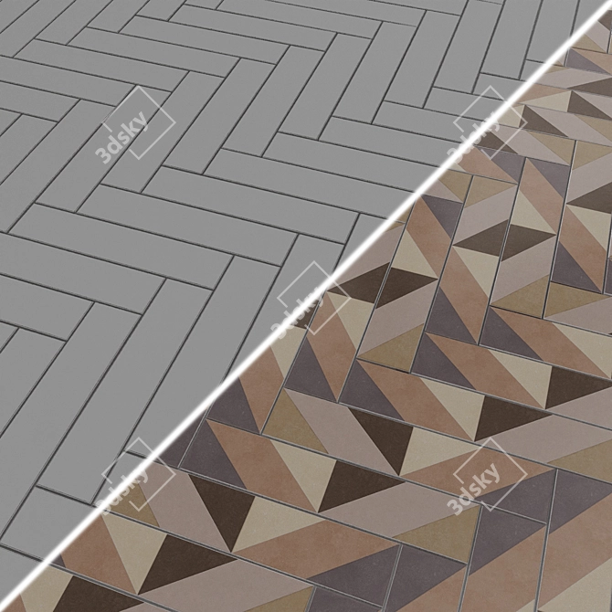 Milano Amsterdam Matte Wall Tiles 3D model image 7