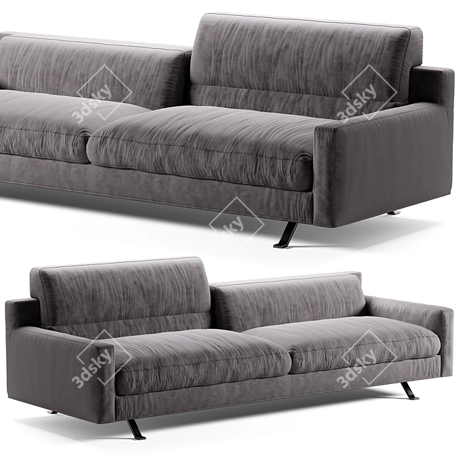 James Straight Sofa 3D Model 3D model image 2