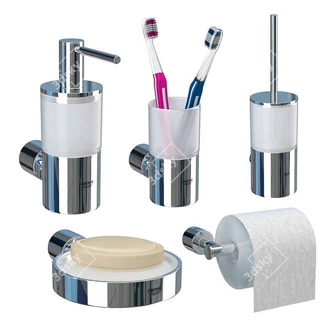 GROHE Atrio New Accessories Set 3D model image 2