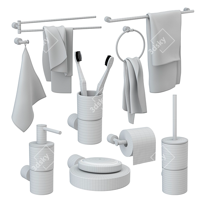 GROHE Atrio New Accessories Set 3D model image 4