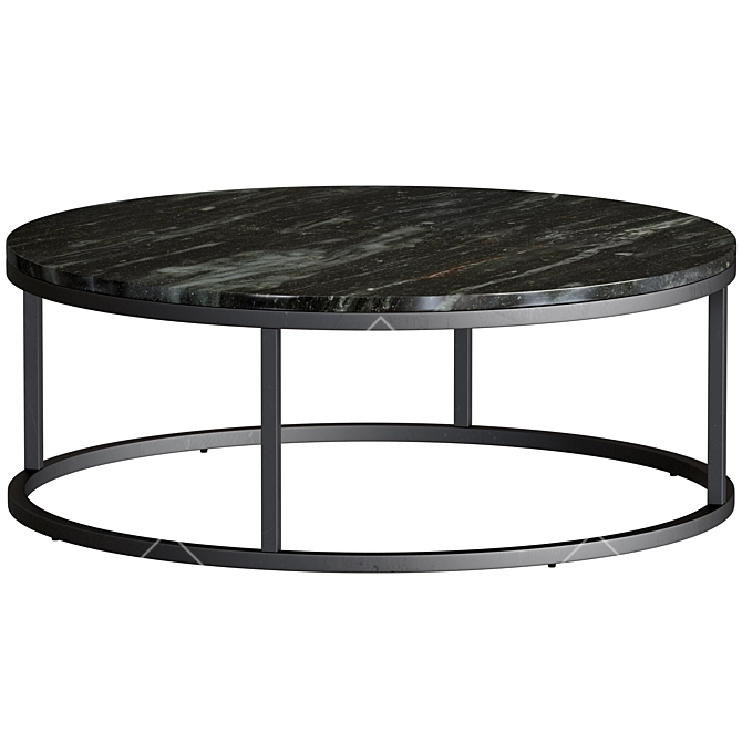  Elegant Marble Top Coffee Table 3D model image 2