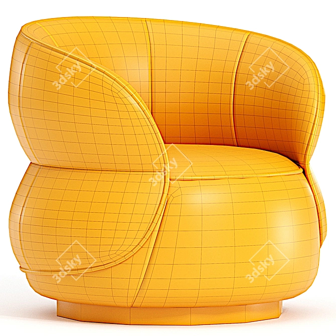  Sleek Modern Clip Armchair Italy 3D model image 4