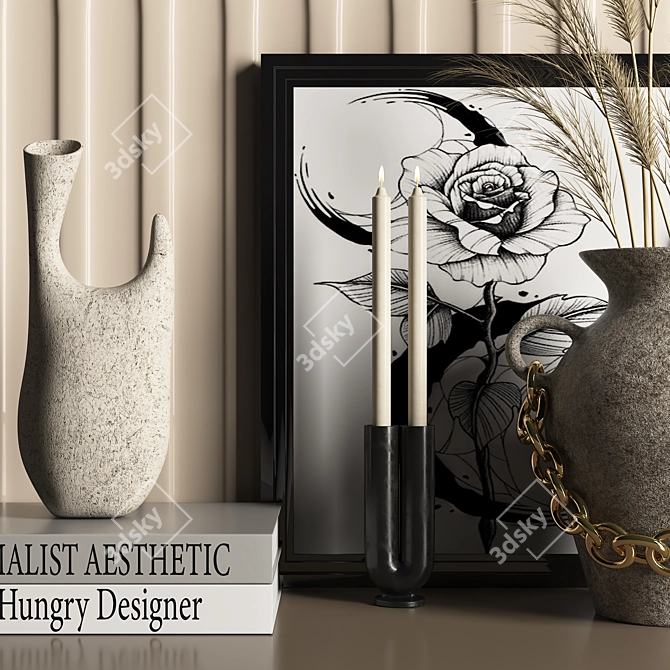 Modern Decorative Set 2015 3D model image 3